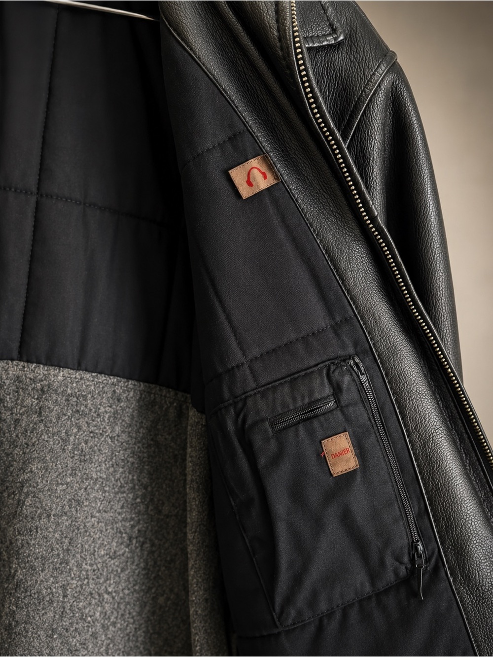 Vintage Danier Genuine Leather Jacket Men’s Large | Like New w/Garment Bag - Picture 8 of 13